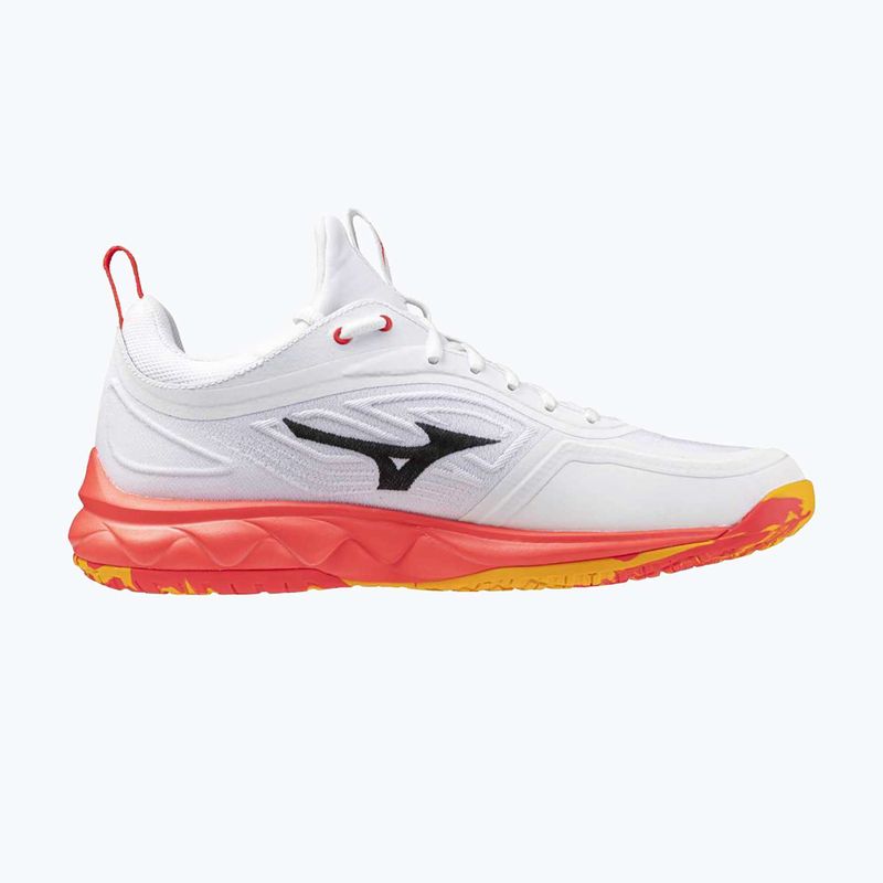 Кросівки волейбольні Mizuno Wave Luminous 3 white/fiery coral 2/citrus 9