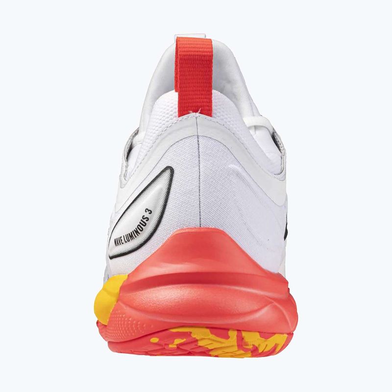 Кросівки волейбольні Mizuno Wave Luminous 3 white/fiery coral 2/citrus 10