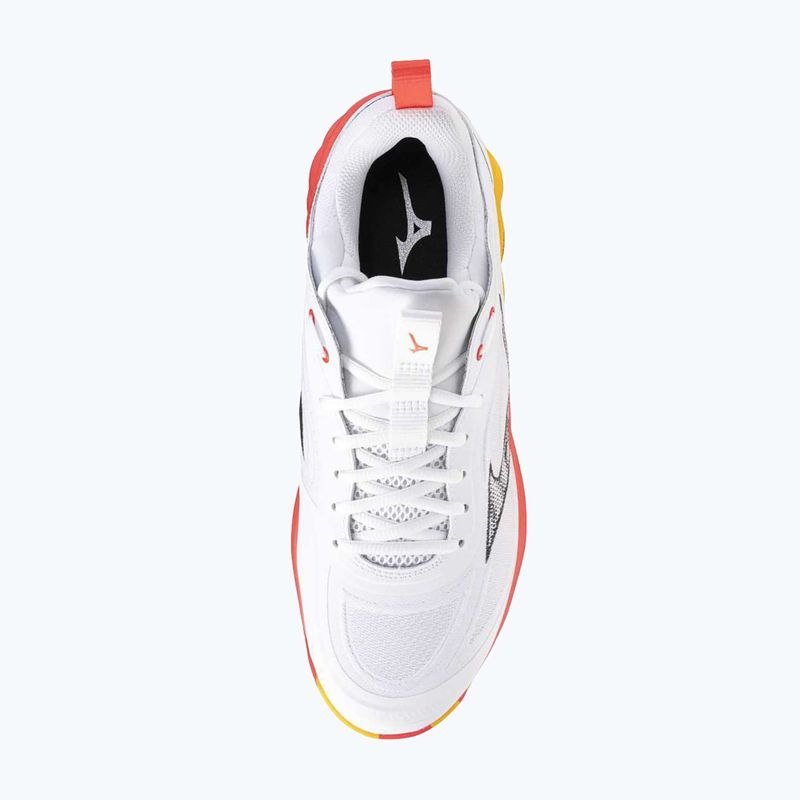 Кросівки волейбольні Mizuno Wave Luminous 3 white/fiery coral 2/citrus 12