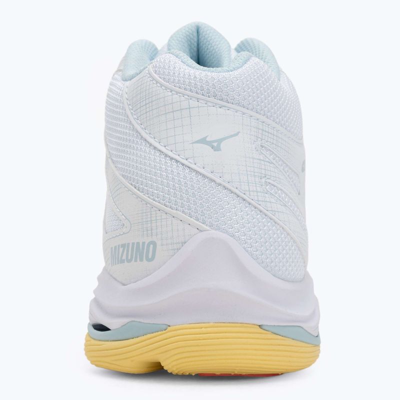 Кросівки волейбольні жіночі Mizuno Wave Voltage 2 Mid white/calypso coral/pale banan 6