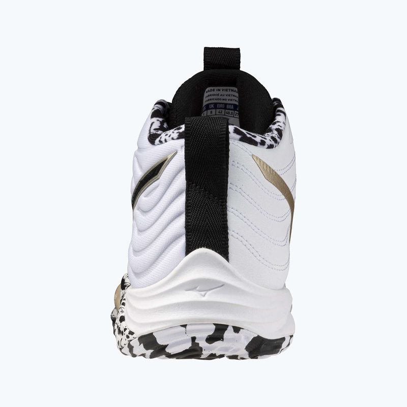 Кросівки волейбольні Mizuno Wave Momentum Elite Mid white/black/ge gold 10