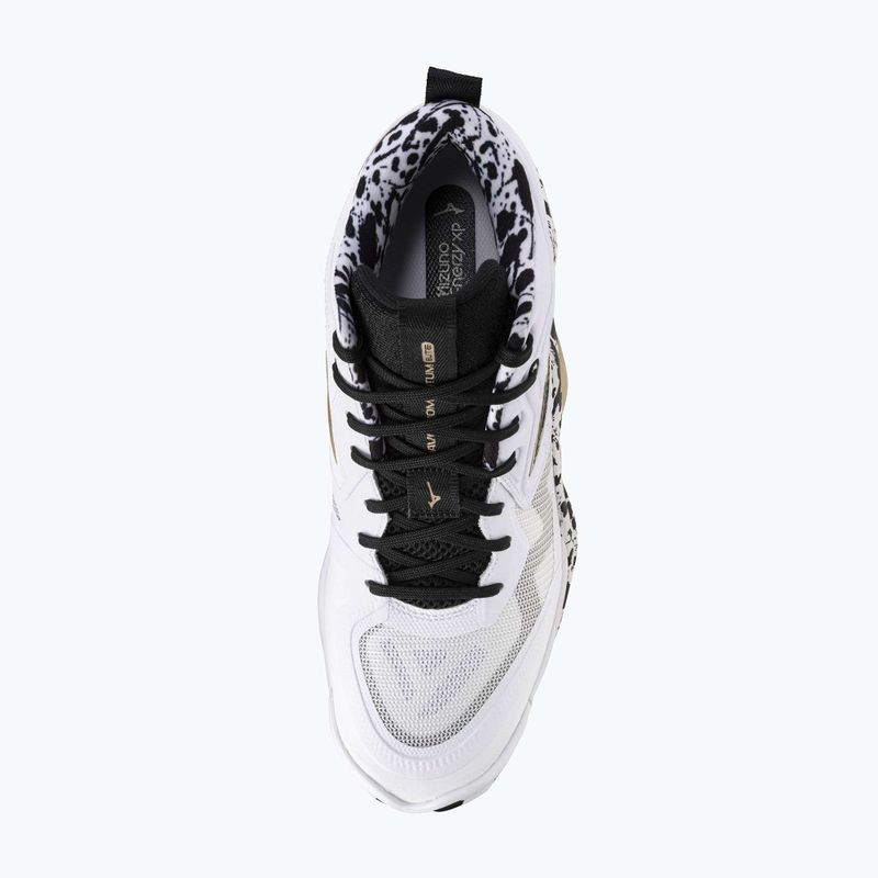 Кросівки волейбольні Mizuno Wave Momentum Elite Mid white/black/ge gold 12