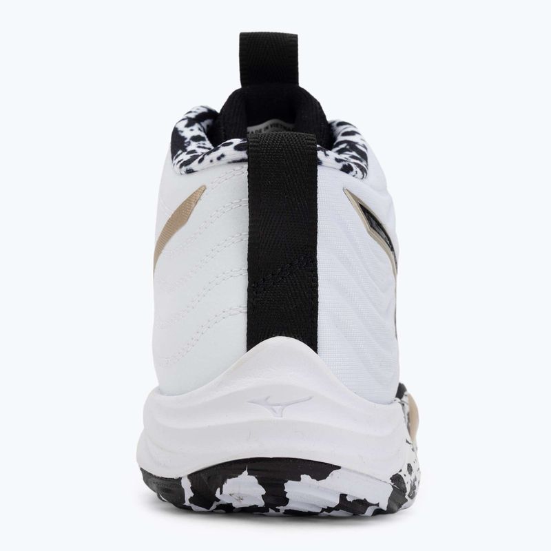 Кросівки волейбольні Mizuno Wave Momentum Elite Mid white/black/ge gold 6