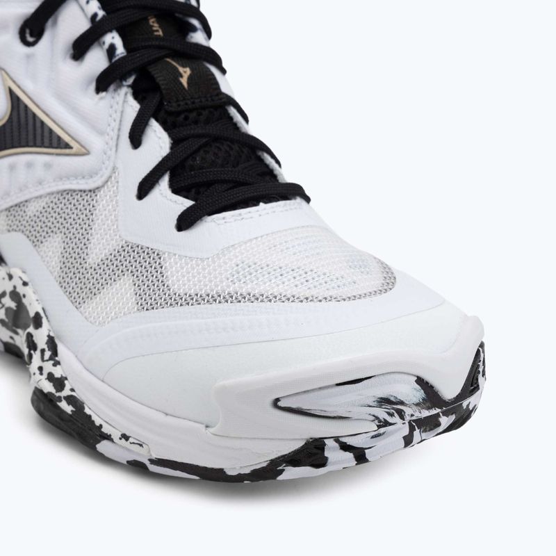 Кросівки волейбольні Mizuno Wave Momentum Elite Mid white/black/ge gold 7