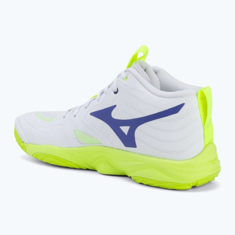 Кросівки волейбольні Mizuno Wave Momentum Elite Mid white/lightning yellow/dazzling blue 3
