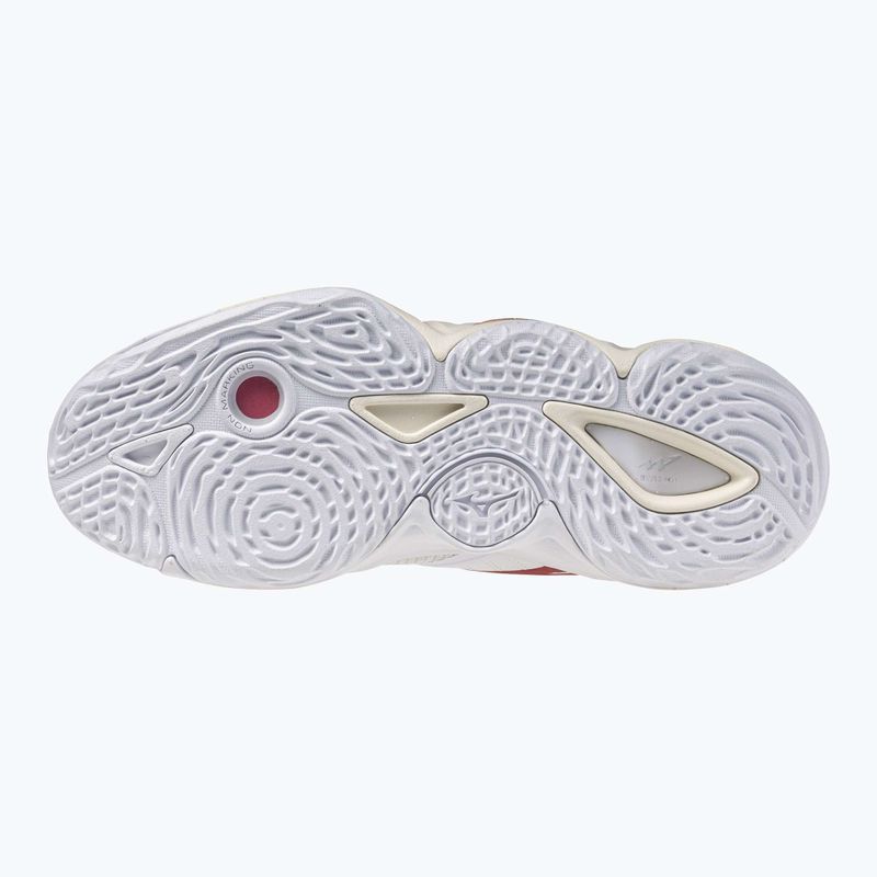 Кросівки волейбольні жіночі  Mizuno Wave Momentum Elite Mid white/rose elegance/lava falls 2