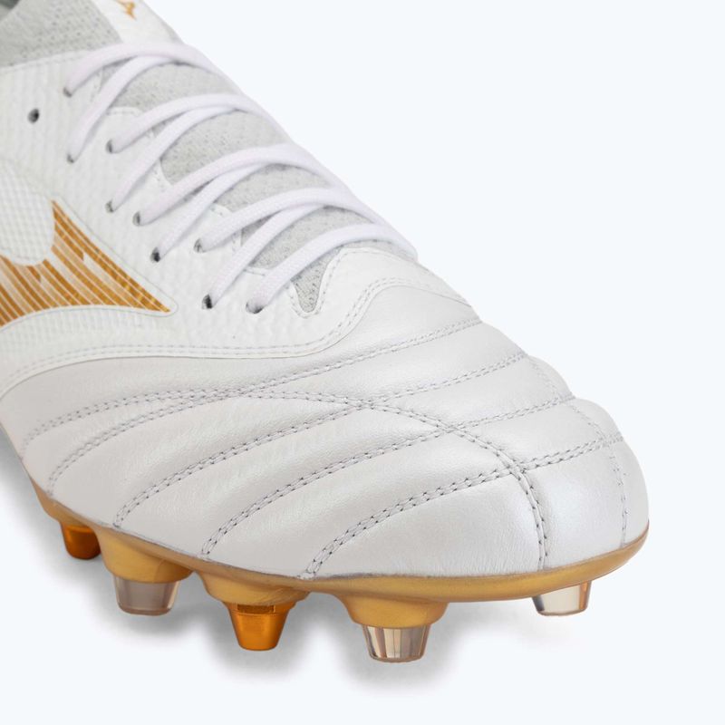 Кросівки футбольні Mizuno Morelia Neo IV Beta Elite Mix white/mp gold/cool gray 3c 7