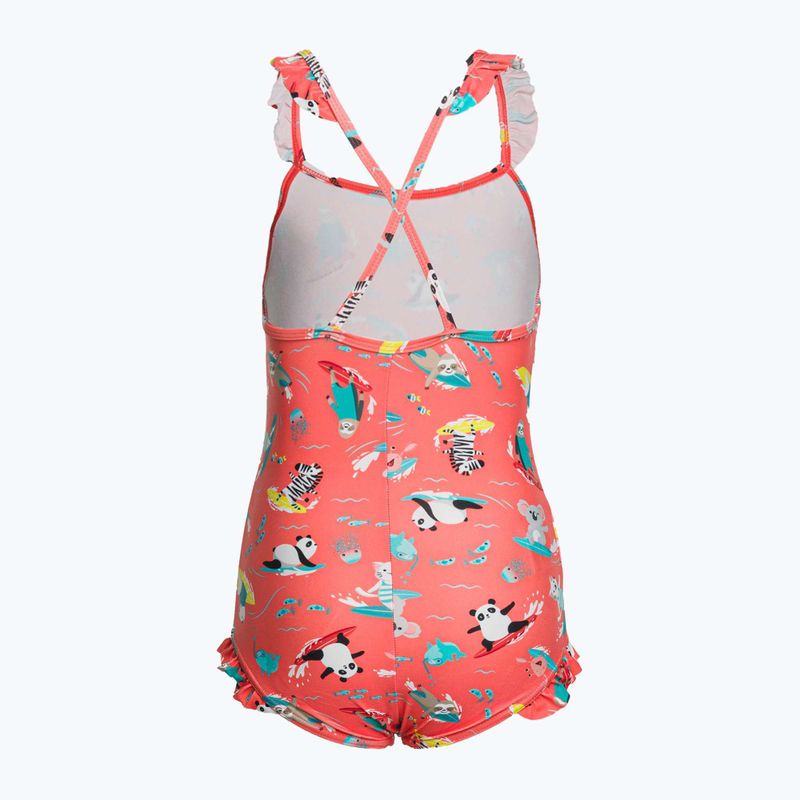 Купальник суцільний дитячий  Speedo Digital Frill Thinstrap Swimsuit помаранчевий 8-1288115155 2