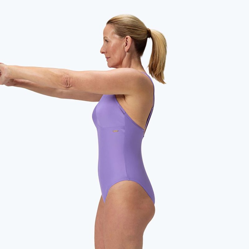 Купальник суцільний жіночий Speedo Shaping Strappy purple mist 4