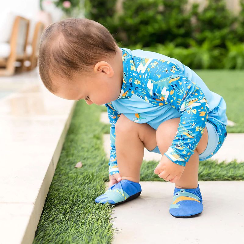 Дитяче взуття для води Splash About Splash Shoes crocodile swamp 14