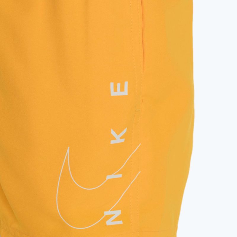 Шорти для купання дитячі Nike Split Logo 4" Volley laser orange 3