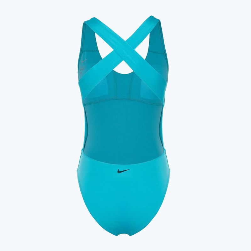 Жіночий суцільний купальник Nike Multi Logo Crossback dusty cactus 2