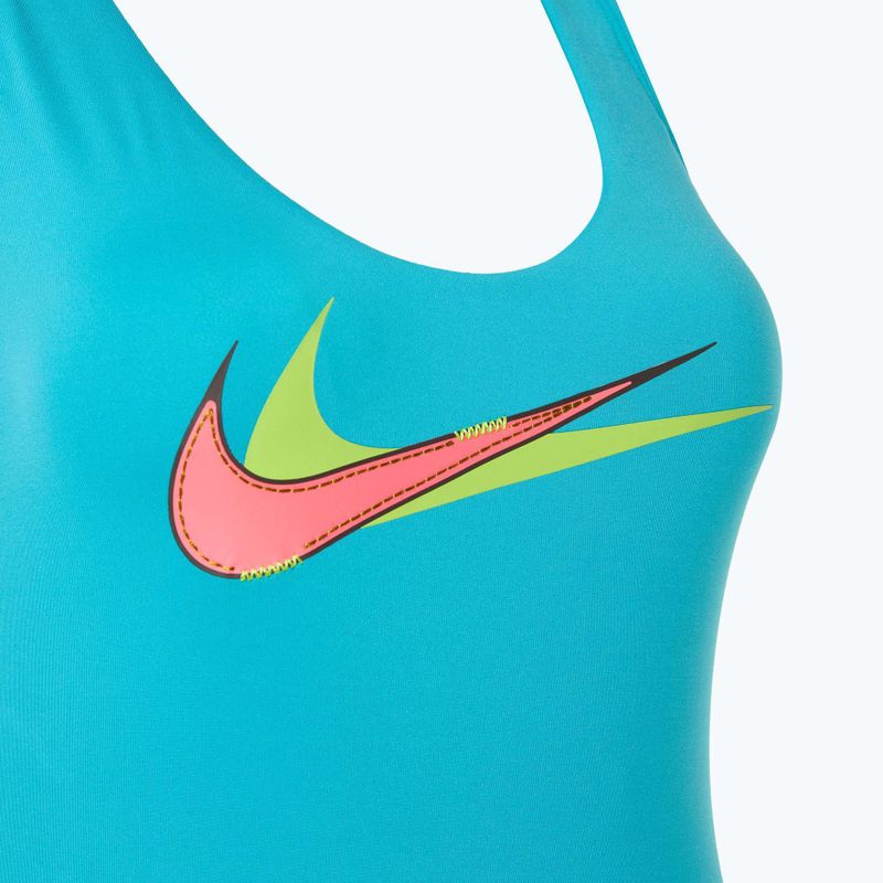 Жіночий суцільний купальник Nike Multi Logo Crossback dusty cactus 3
