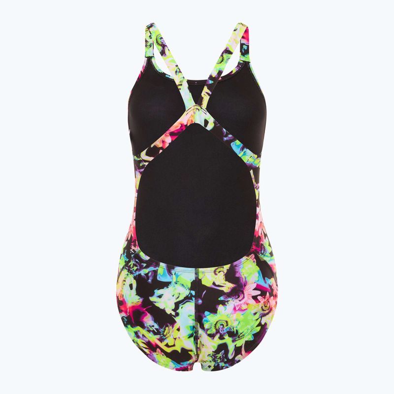 Суцільний жіночий злитий купальник Nike Hydrastrong Multi Print Fastback веселковий 2