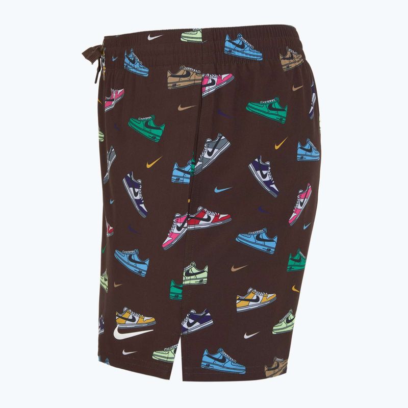 Шорти для плавання чоловічі Nike Multi Print 5" Volley baroque brown 7