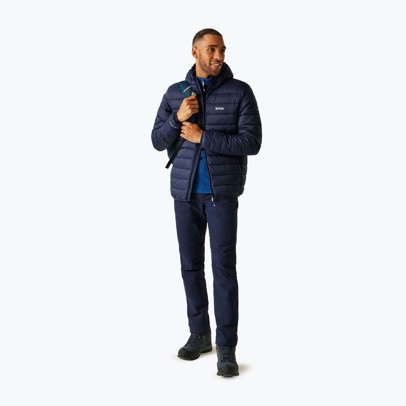 Куртка чоловіча REGATTA Hooded Marizion black navy/olympian blue 2