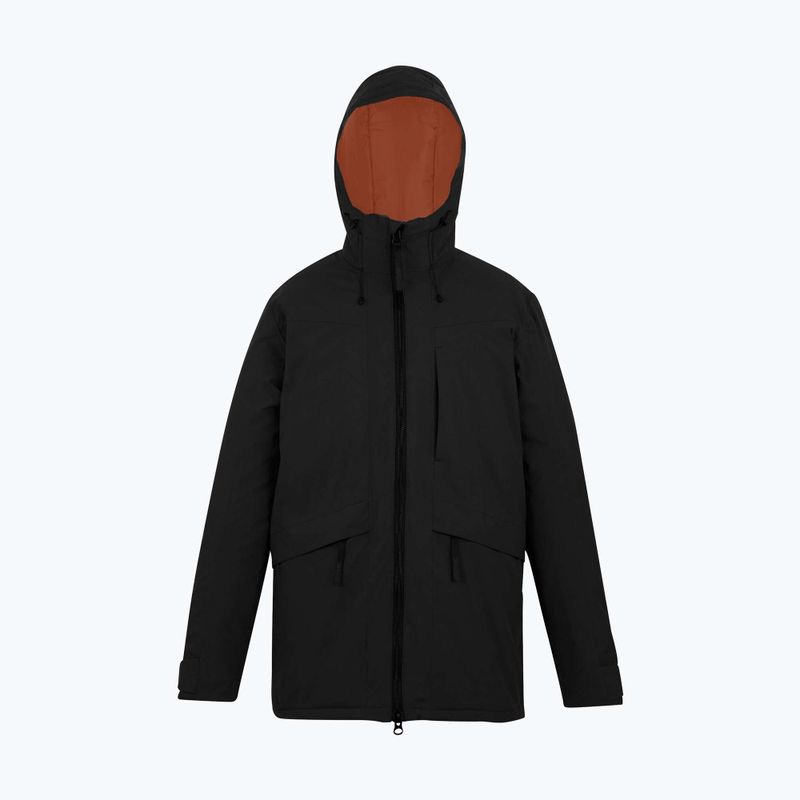 Куртка дощовик чоловіча Regatta Balaton black/pumpkin spice 10