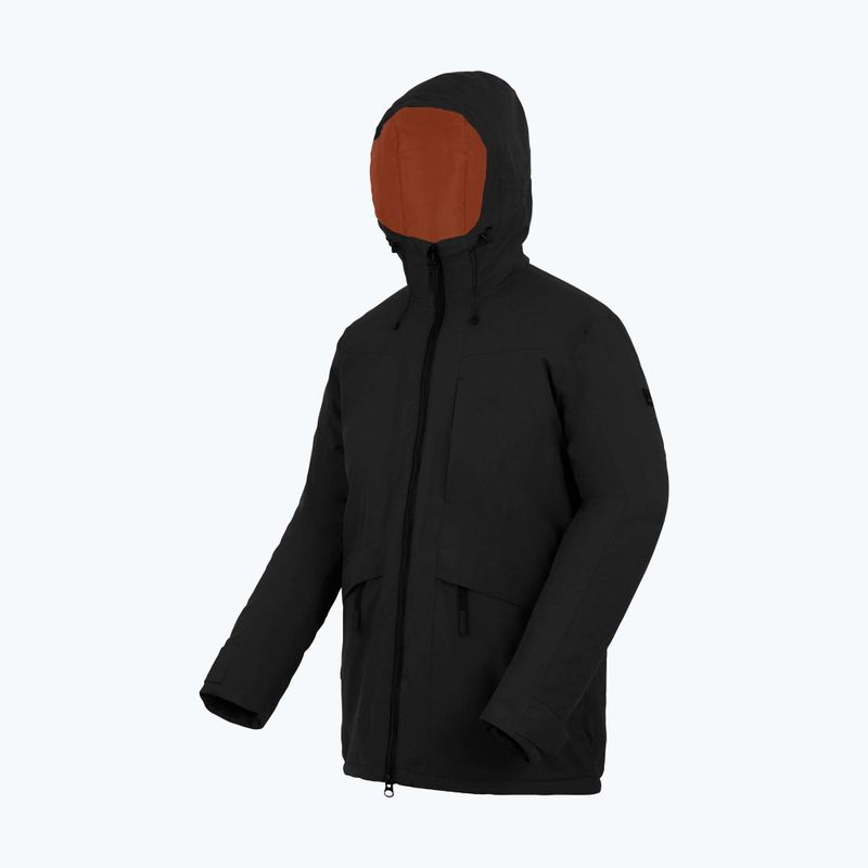 Куртка дощовик чоловіча Regatta Balaton black/pumpkin spice 12