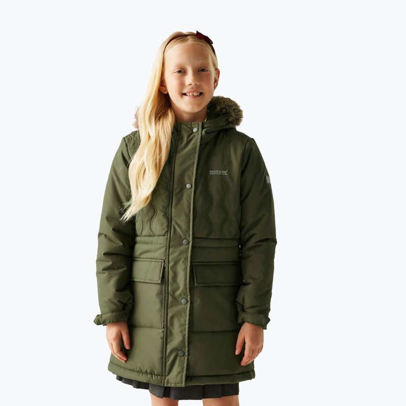 Пальто утеплене дитяче Regatta Fabrizia II olive night 4