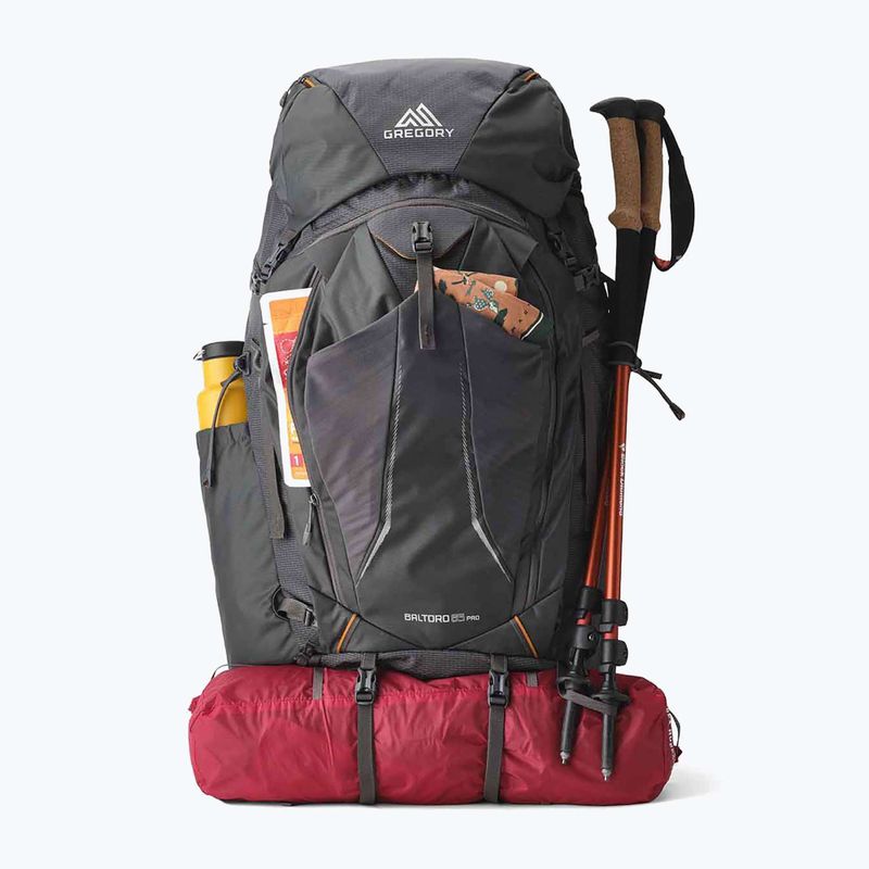 Рюкзак трекінговий чоловічий Gregory Baltoro Pro 85 л iron grey 3