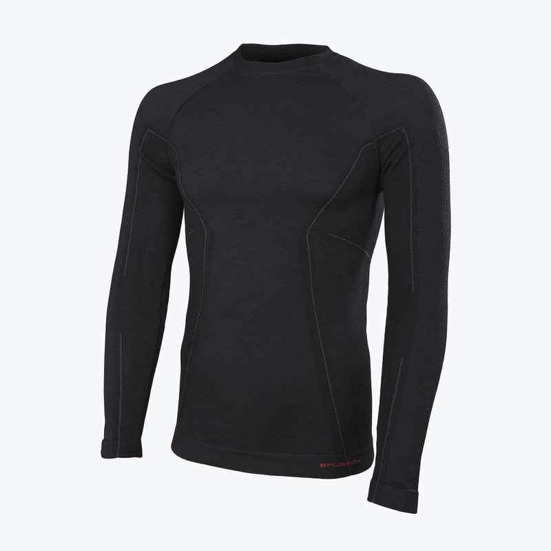 Чоловіча термоактивна кофта Brubeck Active Wool чорний 2