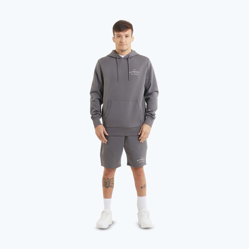 Кофта чоловіча Pitbull Sampson Hooded Sweatshirt graphite 2
