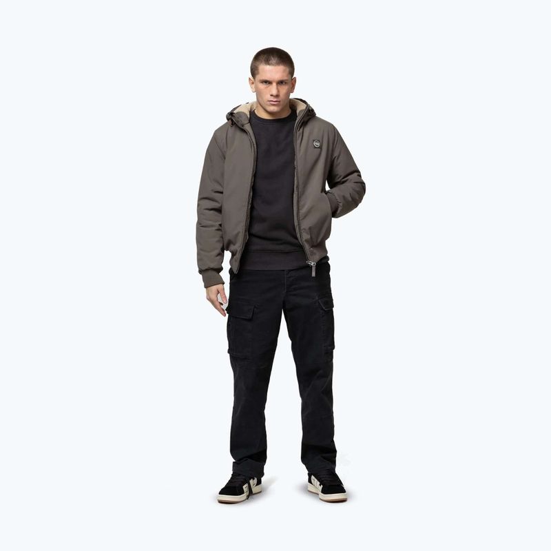 Куртка зимова чоловіча Pitbull Elkwood 3 Sherpa Hooded taupe 2