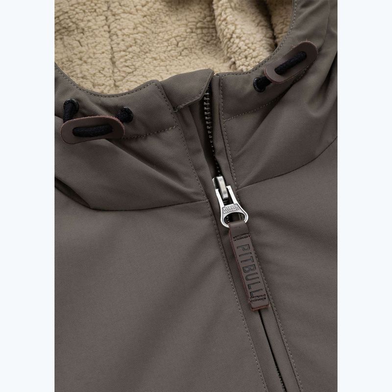 Куртка зимова чоловіча Pitbull Elkwood 3 Sherpa Hooded taupe 7