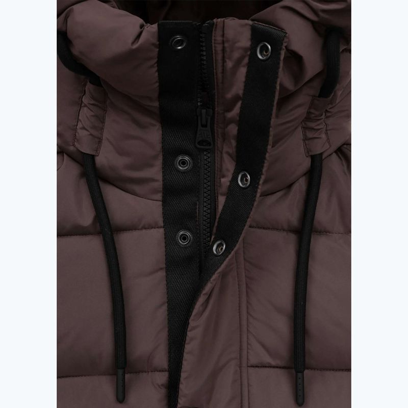 Куртка зимова жіноча Pitbull Amalia Padded Hooded dark chocolate 7