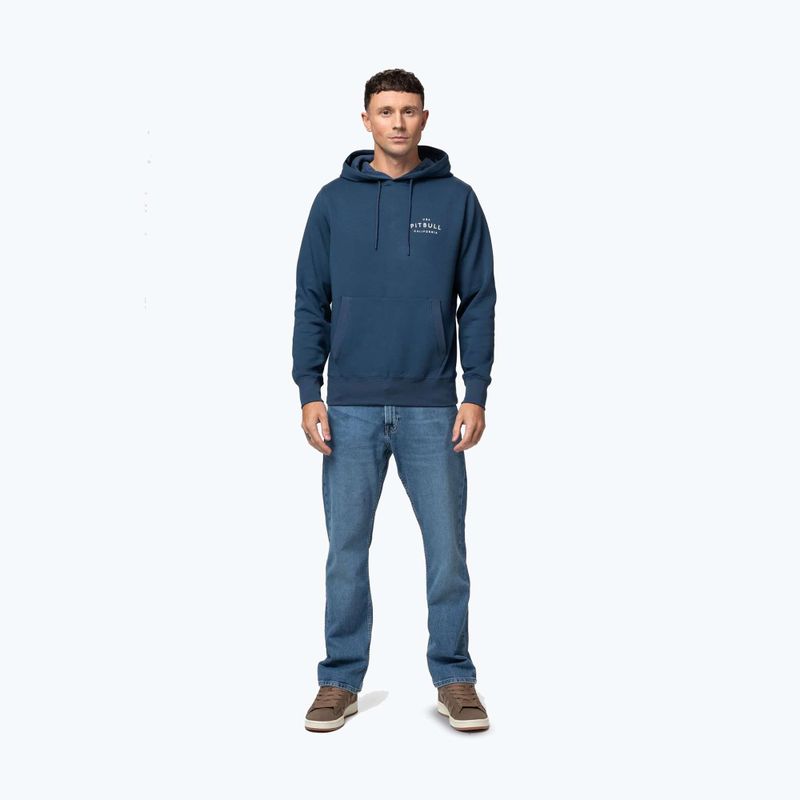 Кофта чоловіча Pitbull Sampson Hooded Sweatshirt petrol blue 2