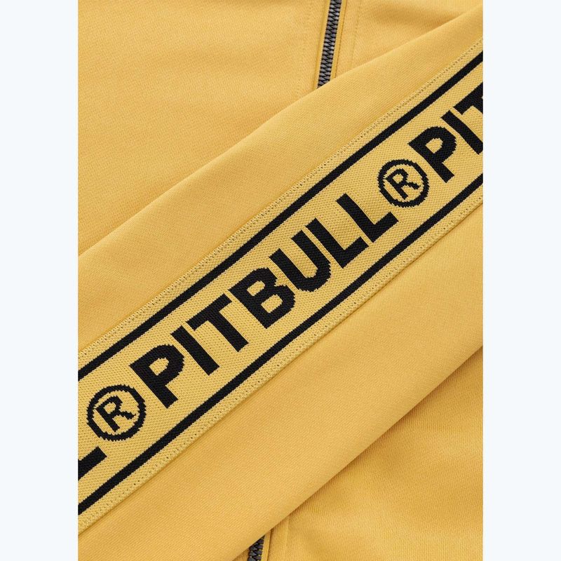 Кофта чоловіча Pitbull Trackjacket Tape Logo Terry Group pale yellow 12