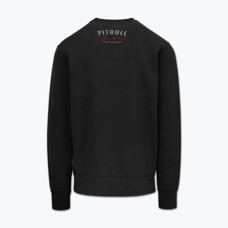 Кофта чоловіча Pitbull Strenght & Respect Crewneck washed dark graphite 6