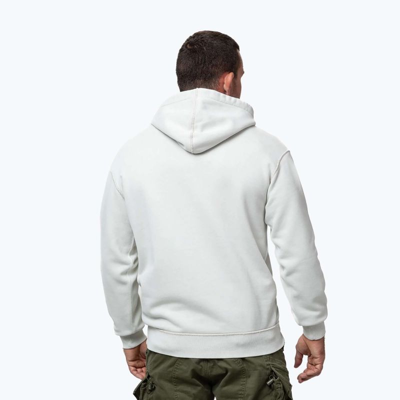 Кофта чоловіча Pitbull Orlando Hooded white stone 3
