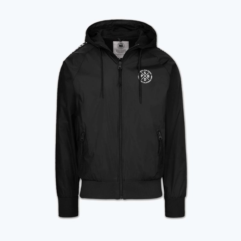 Куртка чоловіча Pitbull Athletic Tape Nylon Hooded black 3