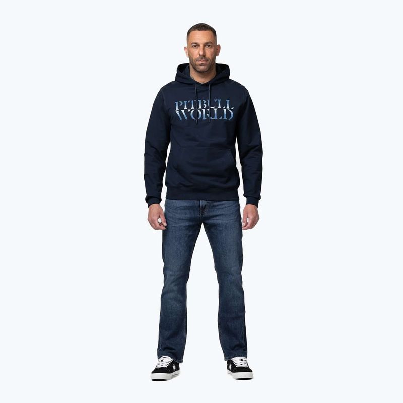 Кофта чоловіча Pitbull World Sweatshirt Hooded dark navy 2