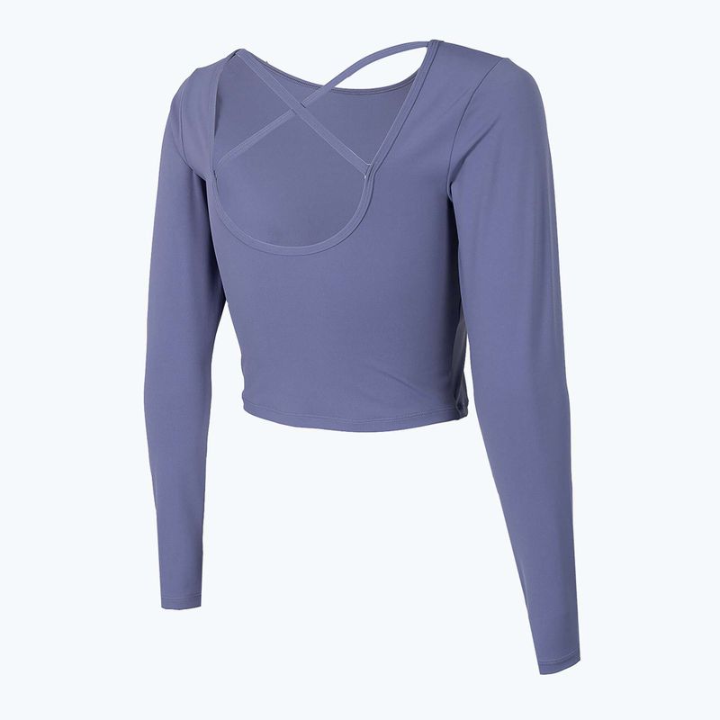 Топ для йоги жіночий 4F TSDL019 LS denim 4