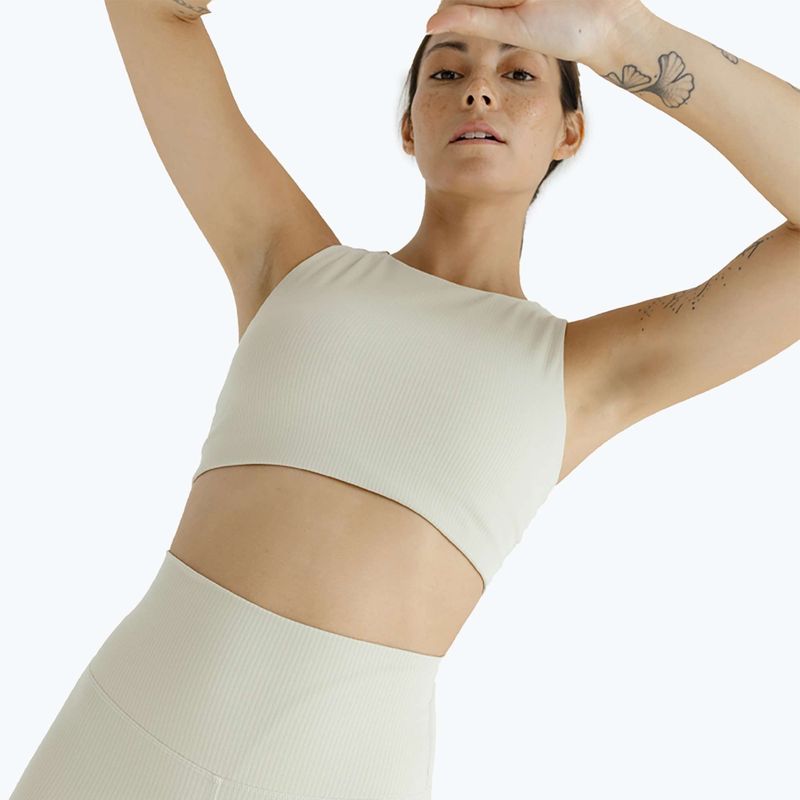 Легінси для йоги жіночі JOYINME Unity Ribbed 7/8 buttercream 4