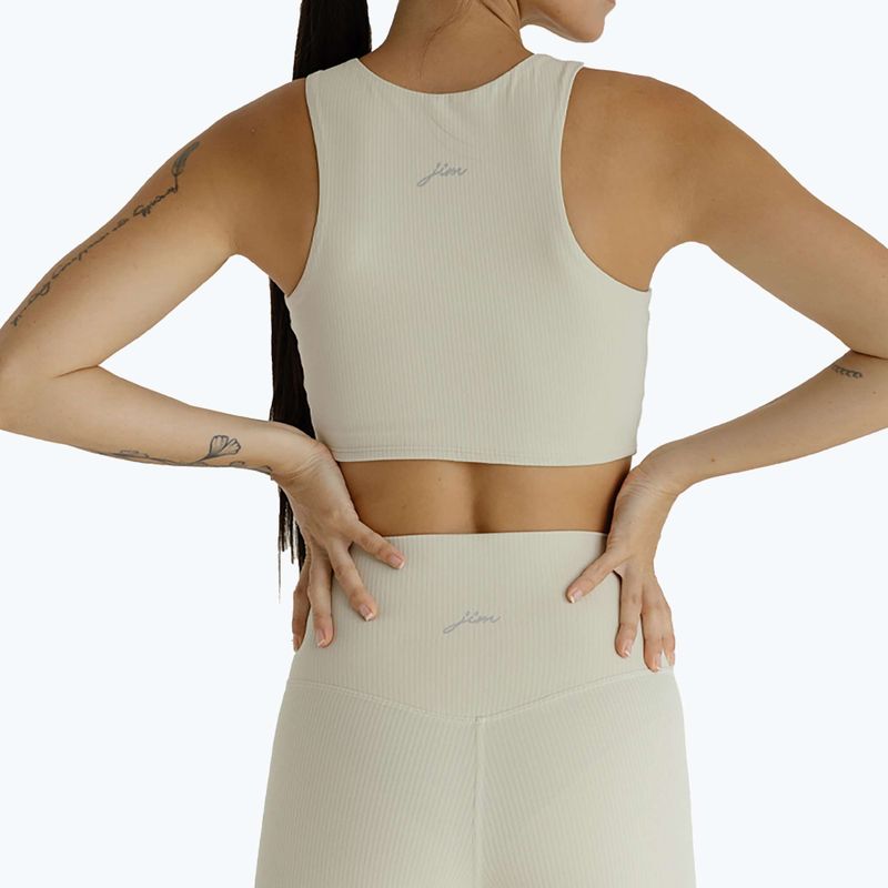 Легінси для йоги жіночі JOYINME Unity Ribbed 7/8 buttercream 5