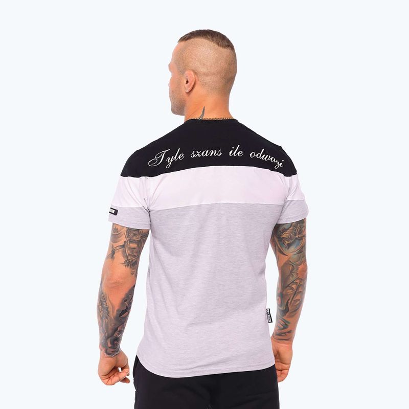 Футболка чоловіча Octagon As Many Chances As Courage black/white/grey 3