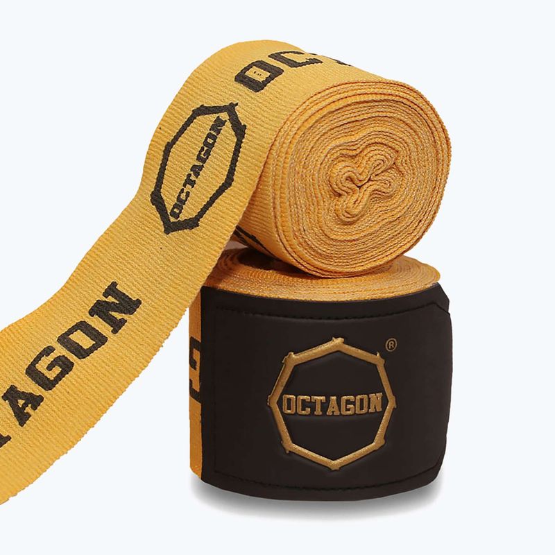 Бинти боксерські Octagon Fightgear Supreme Printed 300 cm gold 2