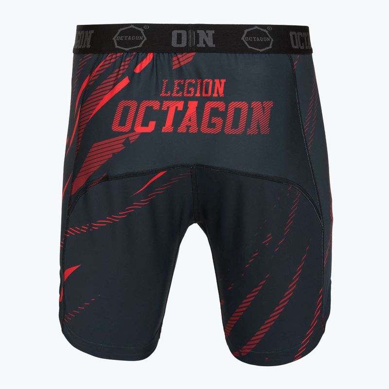 Шорти для тренувань чоловічі Octagon Legion Escape black/red 2