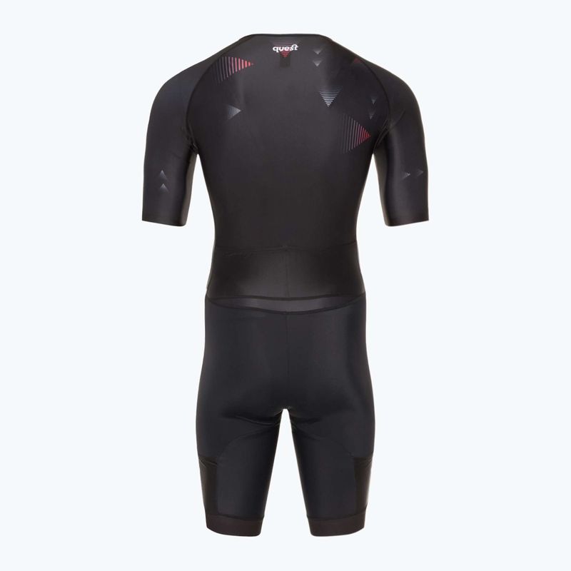 Чоловічий триатлонний костюм Quest Aerofit Base чорний 2
