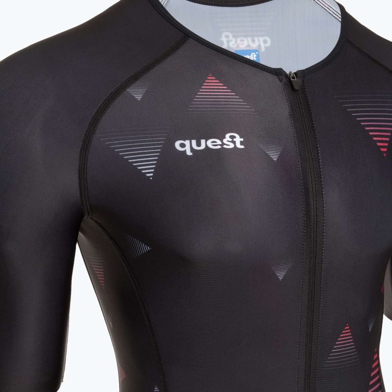 Чоловічий триатлонний костюм Quest Aerofit Base чорний 3