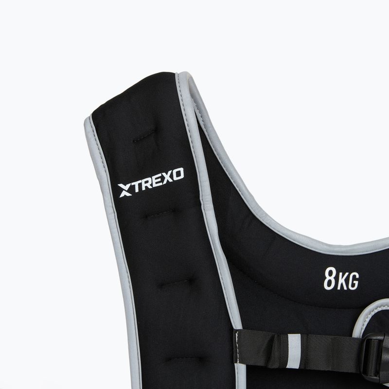 Жилет тренувальний з навантаженням XTREXO 8 кг чорний WV-08 3