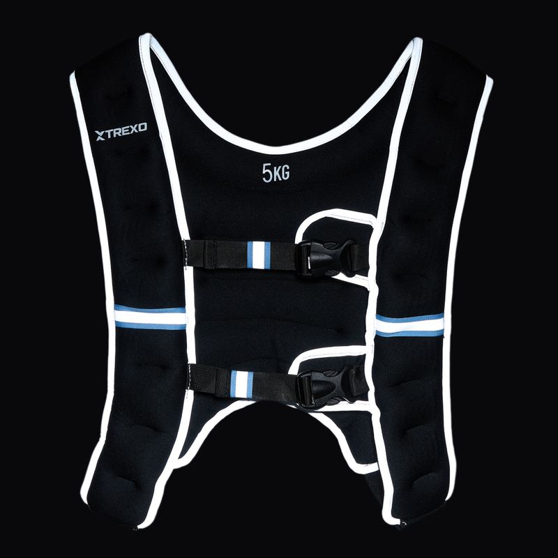 Жилет тренувальний з навантаженням XTREXO 5 кг чорний WV-05 6
