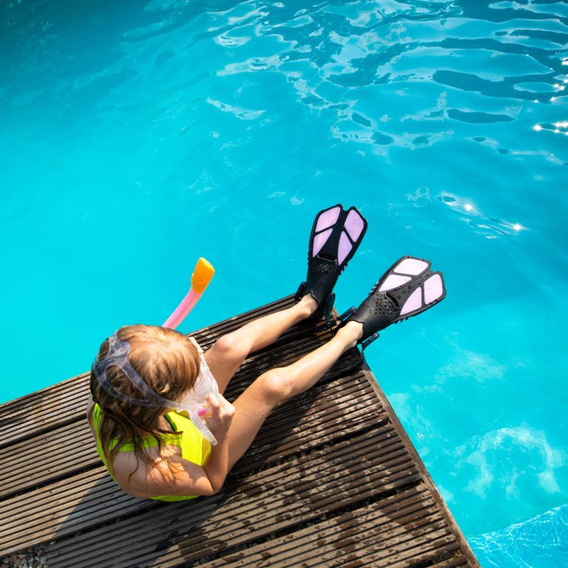 Набір для снорклінгу дитячий AQUASTIC MSFK-01SR рожевий 22