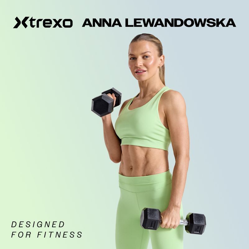 Гантель прогумована XTREXO Hex HXD150 15 кг 2