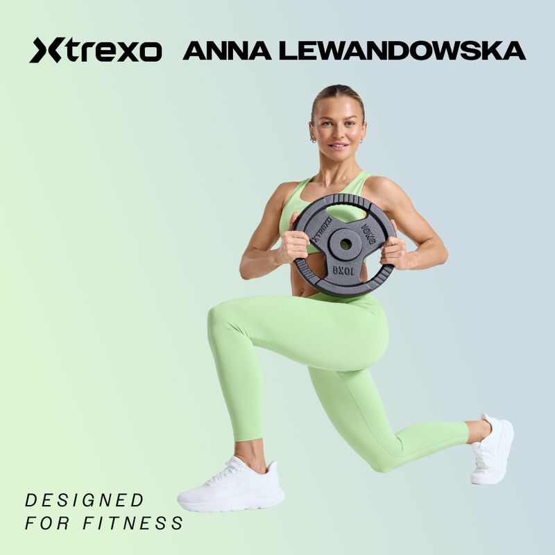 Диск чавунний прогумований XTREXO чорні RW10 10 кг 2
