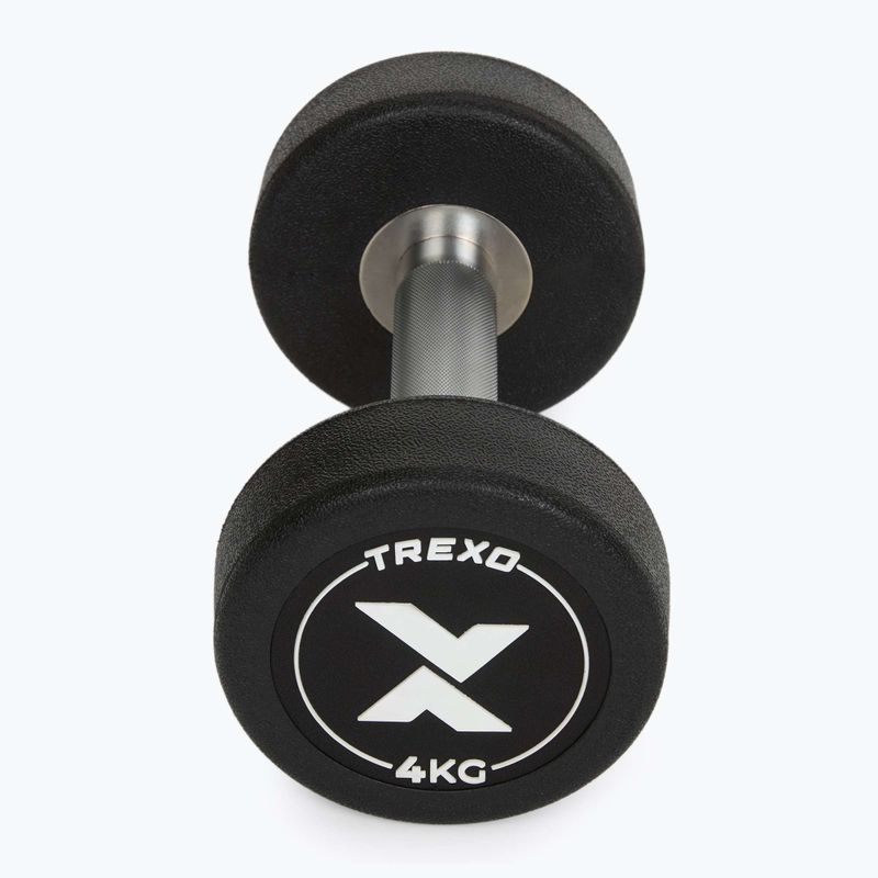 Гантеля чавунна гумована XTREXO Pro 4 кг чорний 6