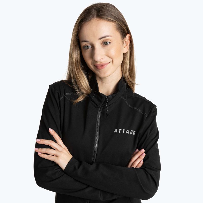 Кофта велосипедна жіноча ATTABO FLEERO REF утеплена чорний 4